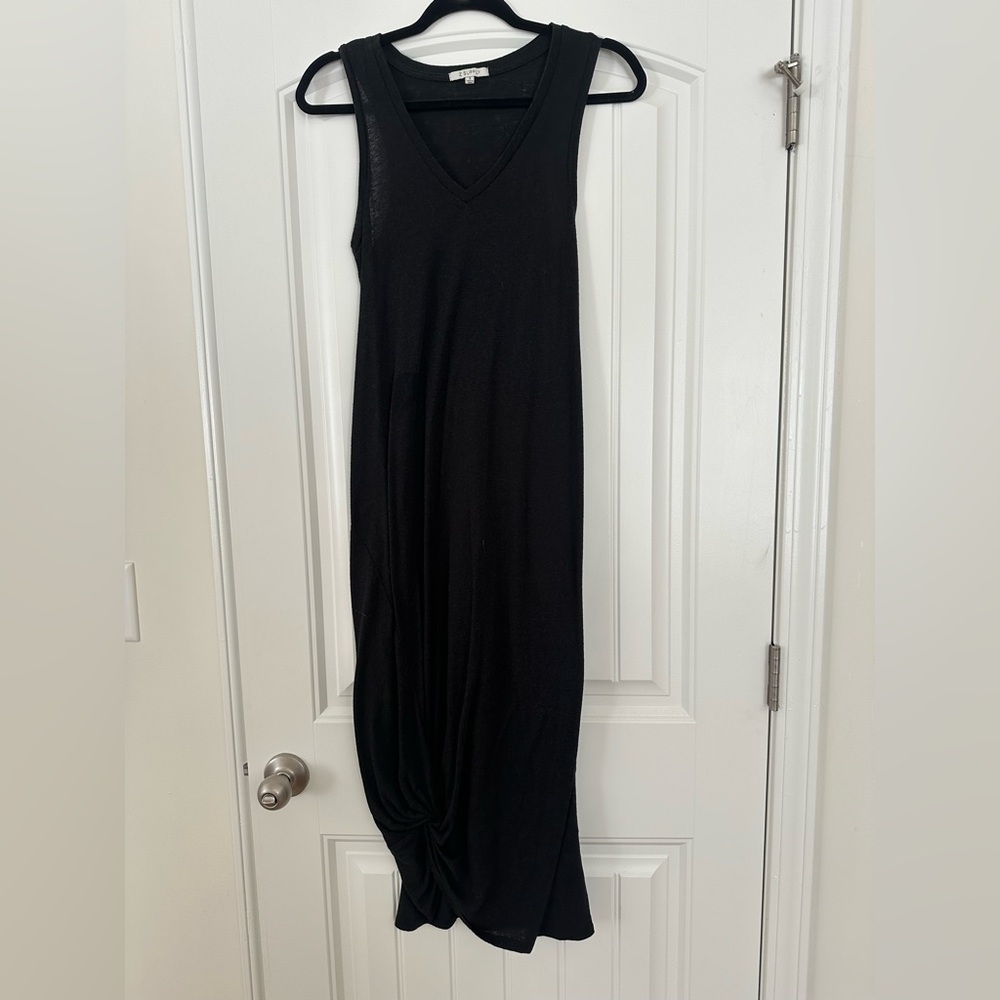 Black Tshirt dress with knot